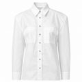 White shirt with shoulders