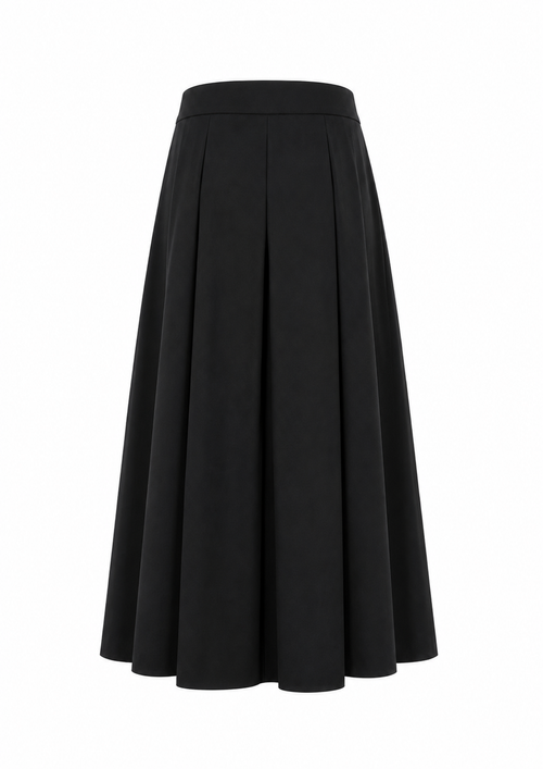 Black Pleated Culottes