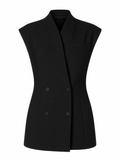 Double-Breasted Kimono Vest