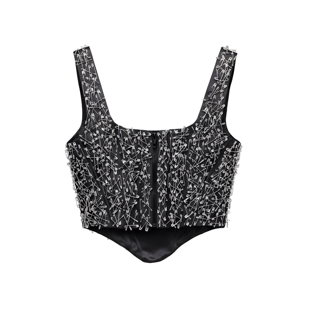 Black Corset With Pins