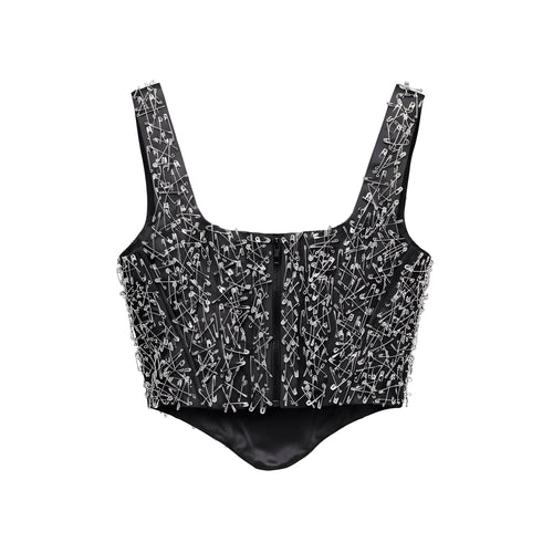 Black Corset With Pins