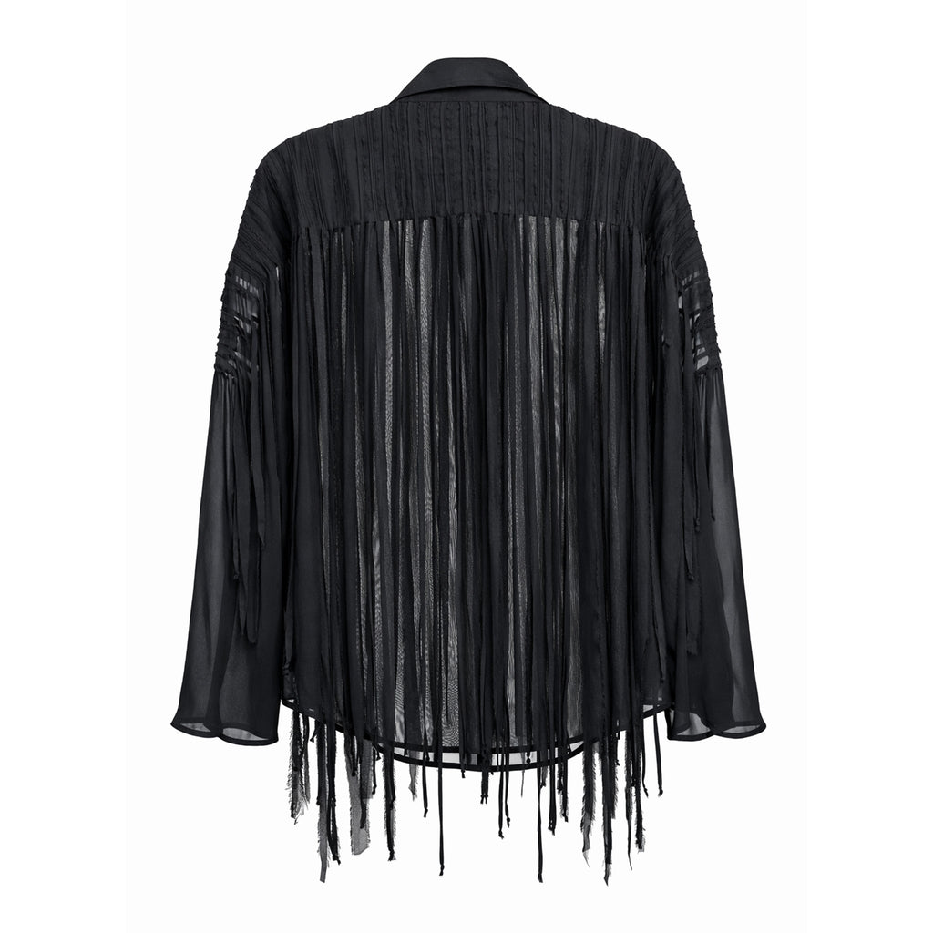 Fringe Black Shirt